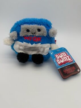 Bum Bumz Netflix Stranger Things WSQK Radio 5" Plush Bean Bag Stuffed Russ New